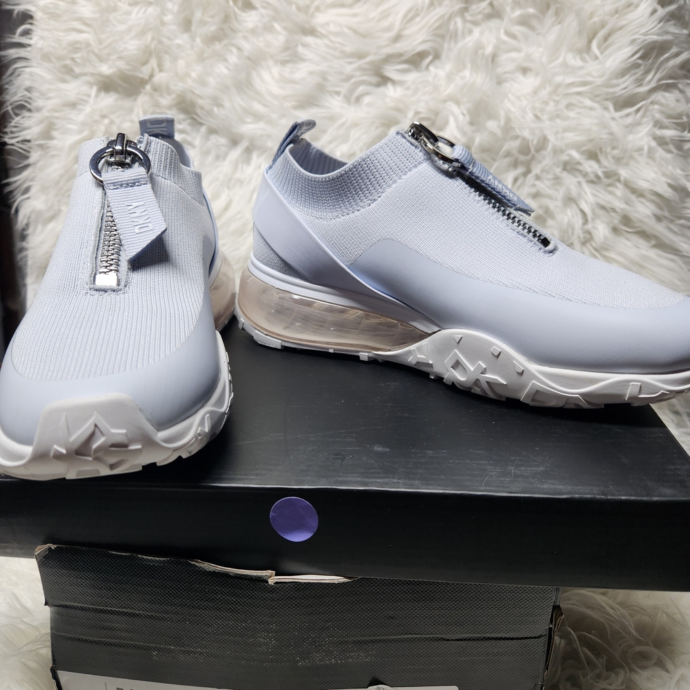 DKNY Light Gray Athletic Shoes with Zipper